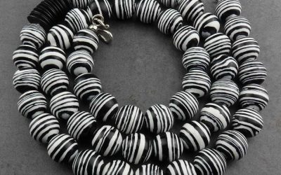 Halskette Zebra Jaspis
