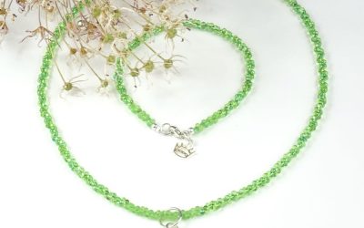 Schmuckset Farfalle Peridot