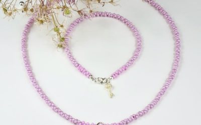 Schmuckset Farfalle Rosa
