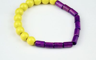 Armband PUR Lila-Gelb