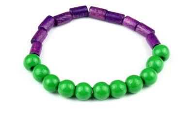 Armband PUR Lila-Grün