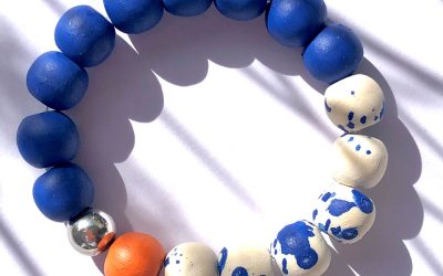 Armband | Blaue Sprenkel