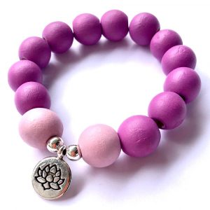 Armband Lotus Lila-Rosa - esperlt