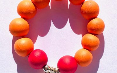 Armband | Lotus Orange-Kirschrot