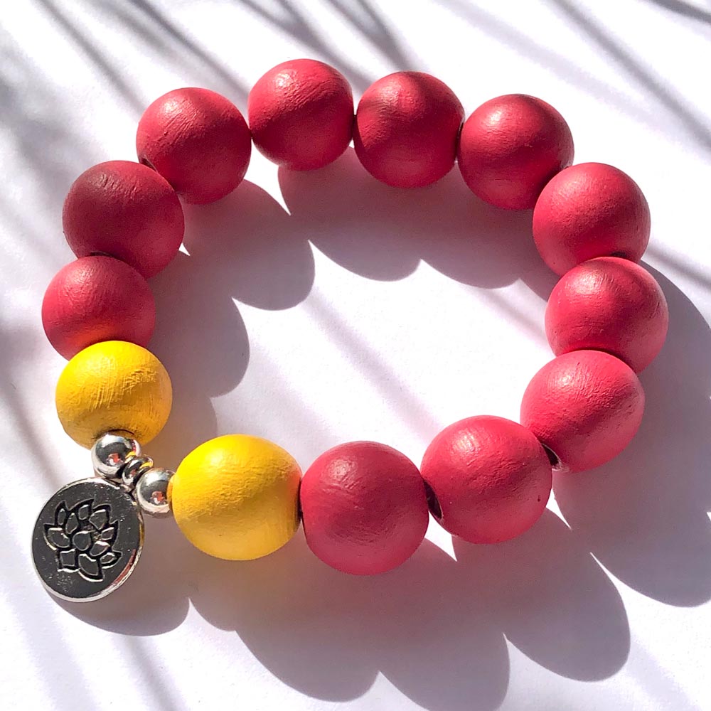 Armband | Lotus Rot-Gelb - esperlt