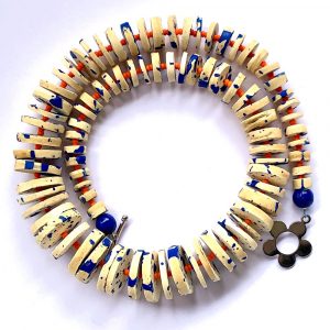 Halskette | Blaue Sprenkel - esperlt