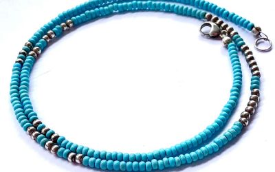 Halskette | Türkis und Silber