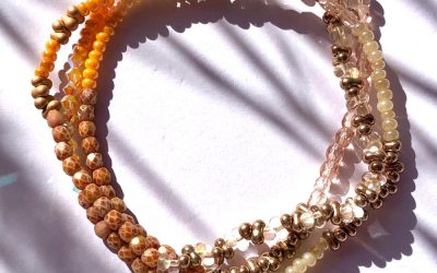 Wickelarmband | Beigetöne