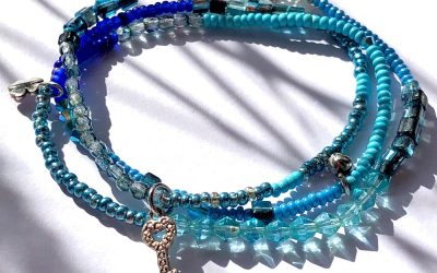 Wickelarmband | Blautöne