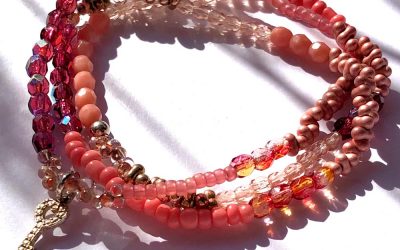 Wickelarmband | Korallentöne