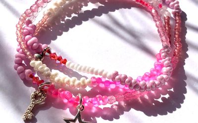 Wickelarmband | Rosatöne