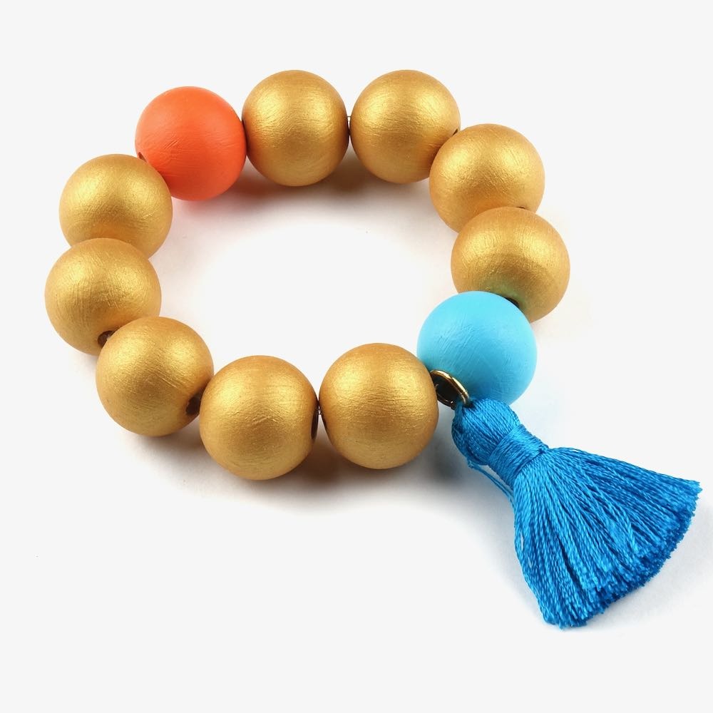 Armband | Gold-Petrol