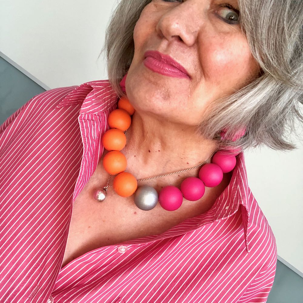 Halskette Pink-Orange